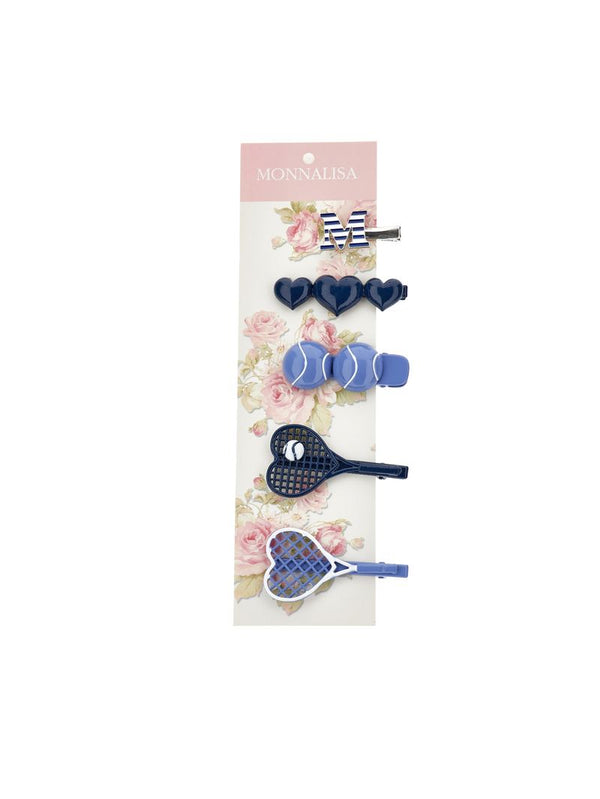 Navy Blue Tennis Hairpin Set