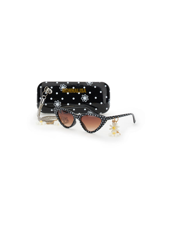 Black and White Polka Dot Sunglasses