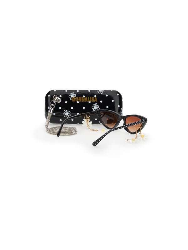 Black and White Polka Dot Sunglasses