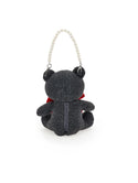 Gray Plush Teddy Bag