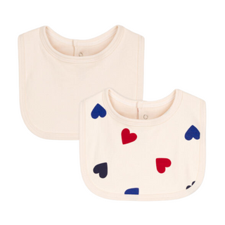 PB Heart Print Bib Set