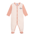 PB Pink Striped Footie