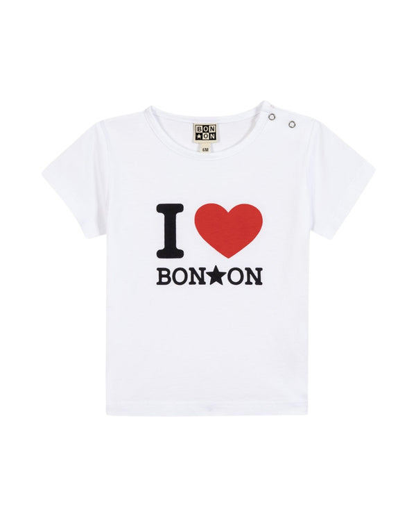White Baby I Love Bonton Tee