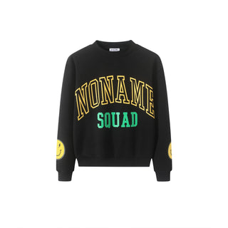 Black Noname Squad Smile Crewneck