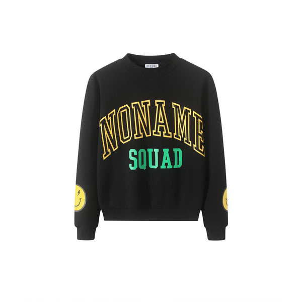 Black Noname Squad Smile Crewneck