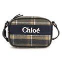 Green and Blue Plaid Messenger Bag