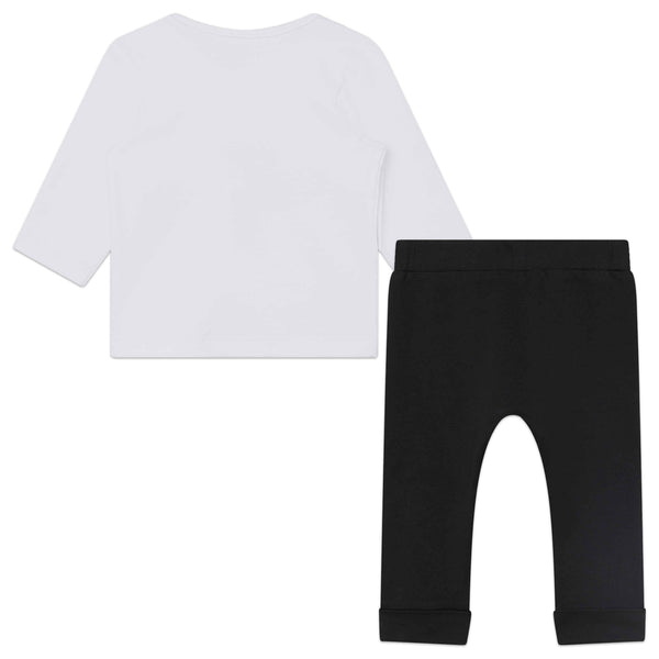 Black and White Baby Karl Outfit