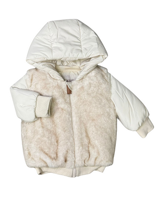 Beige Baby Fur Jacket