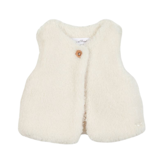 Ivory Baby Faux Fur Vest