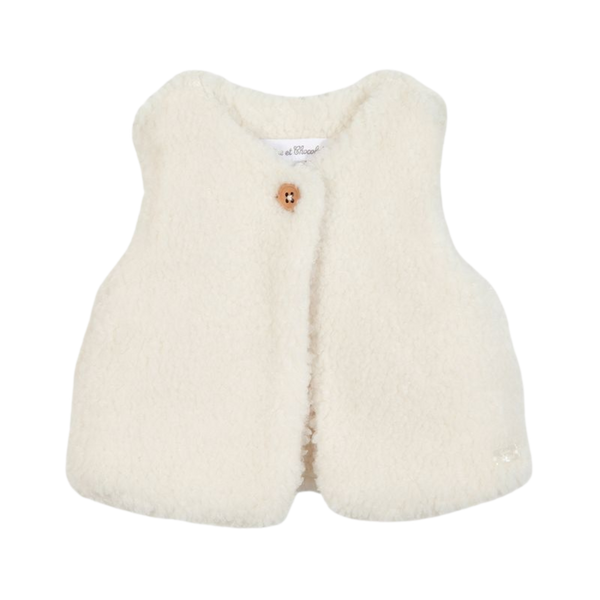 Ivory Baby Faux Fur Vest