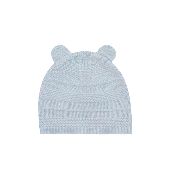 Heather Blue Bear Ears Hat