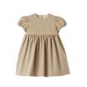 Dark Beige Puff Sleeve Dress