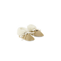 Gold Baby Fur Trim Mary Janes
