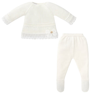 PR Dulzura Cream Knit Lace Outfit