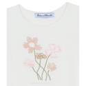 White Flower Graphic Tee