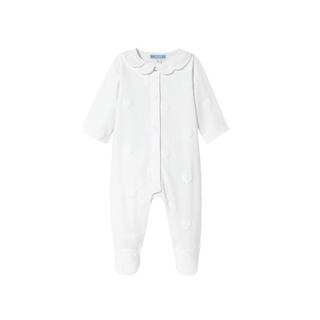 White Gretta Heart Footie