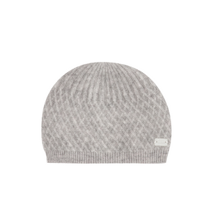 Gray Diamond Knit Hat