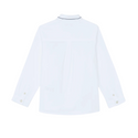 White with Navy Detail Collared Shirt