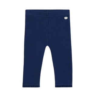 Blue Baby Ruffle Trim Leggings
