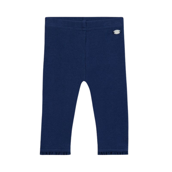 Blue Baby Ruffle Trim Leggings