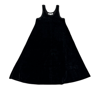 Black Velour Maxi Jumper Dress