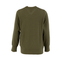 Green Knit Regular Fit Crewneck Sweater