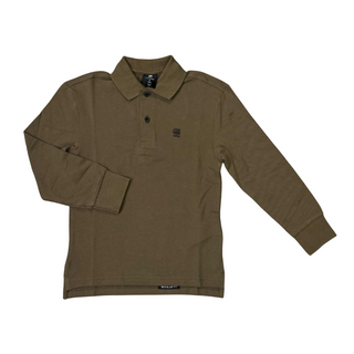 Olive Long Sleeve Regular Fit Polo