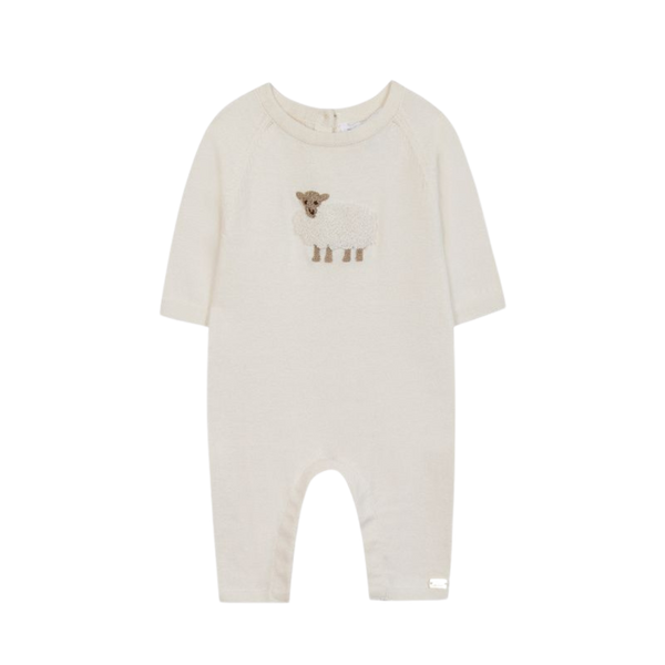 Ivory Sheep Long Romper