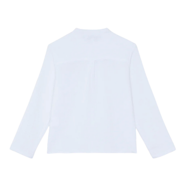 White Gauze Pocket Shirt