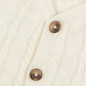 Ivory Baby Cableknit Cardigan