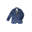 Navy Geo Velvet Tuxedo Jacket