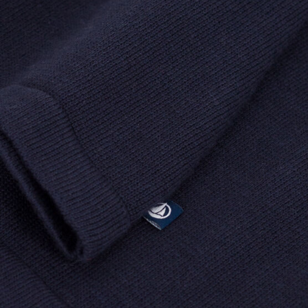 Navy Peter Pan Collar Knit Dress