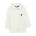 Ivory Jersey Button Down Shirt