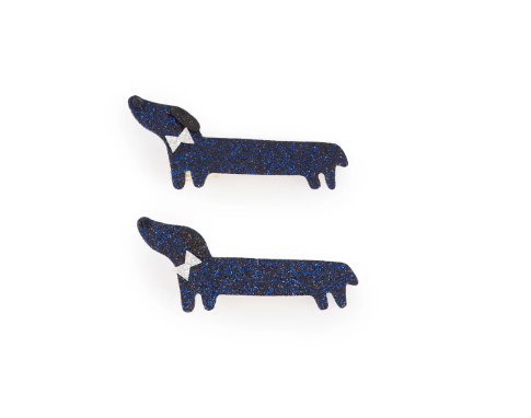 Navy Dog Hair Clip