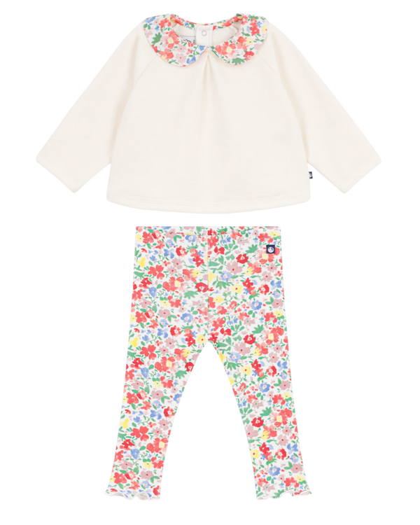 Multicolor Floral Leggings Set