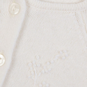 Ivory Baby Scallop Cardigan