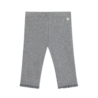 Heather Gray Baby Ruffle Trim Leggings