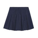 Blue Denim Eva Pleated Skirt