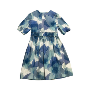 ILG Aqua Printed 3/4 Sleeve Dress
