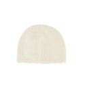 Ivory Scallop Knit Hat