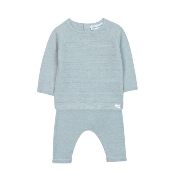 Heather Blue  Knit Ensemble
