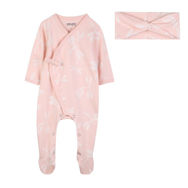 Pink Firefly Footie Set