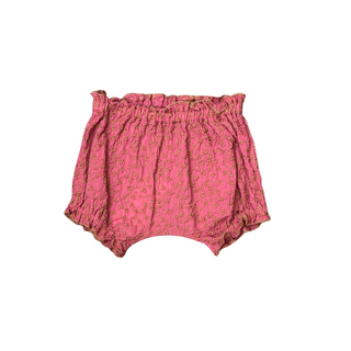 Mauve and Sand Flower Baby Woven Bloomer