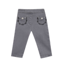 Gray Baby Scallop Pocket Jeans