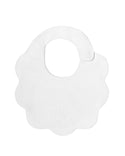 White Baby Scallop Bib