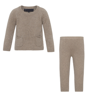 Bear Melange Baby Cashmere Ensemble