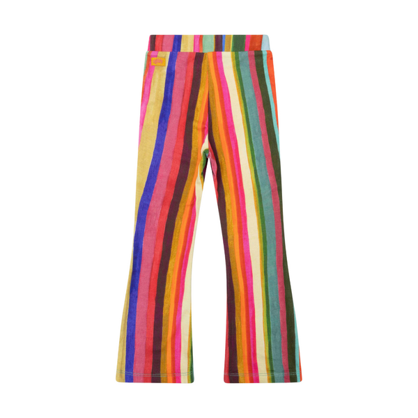 Multicolor Striped Flared Leggings