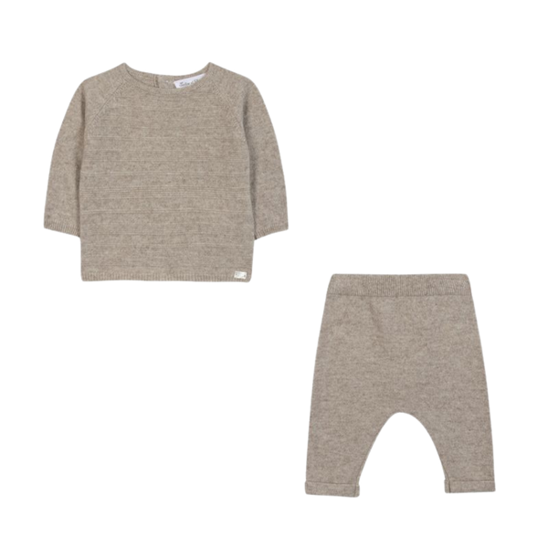 Oatmeal Marled Knit Ensemble