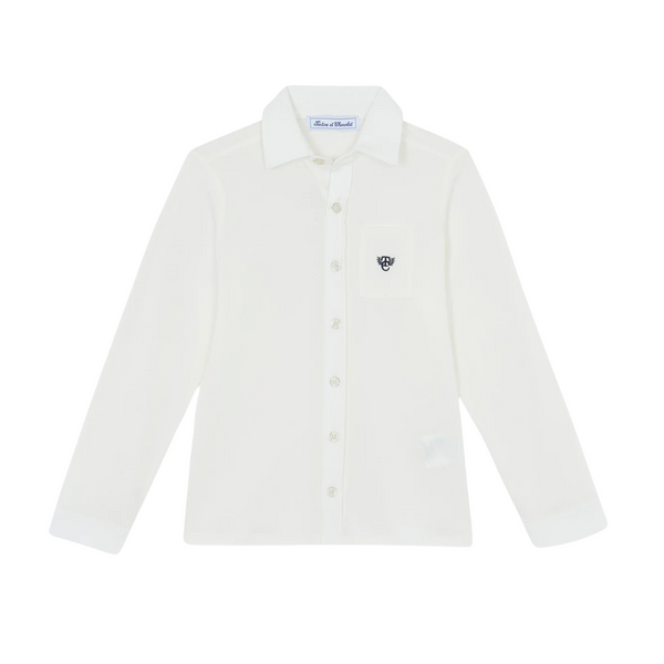 Ivory Pocket Collared Shirt