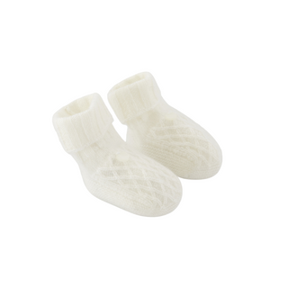 Ivory Knit Booties